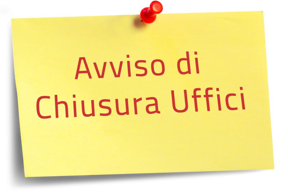 Avviso chiusura ufficio demografico - elettorale - statistica per il  giorno 2 maggio 2026